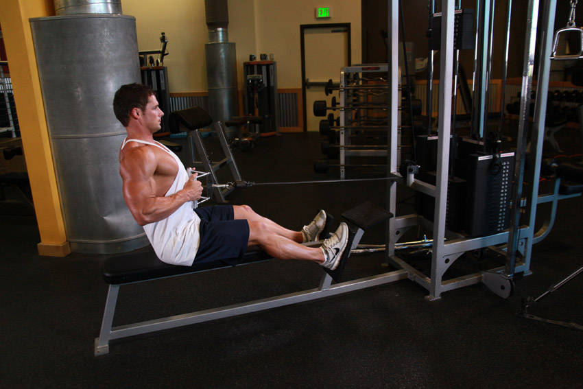 Remo sentado en polea
